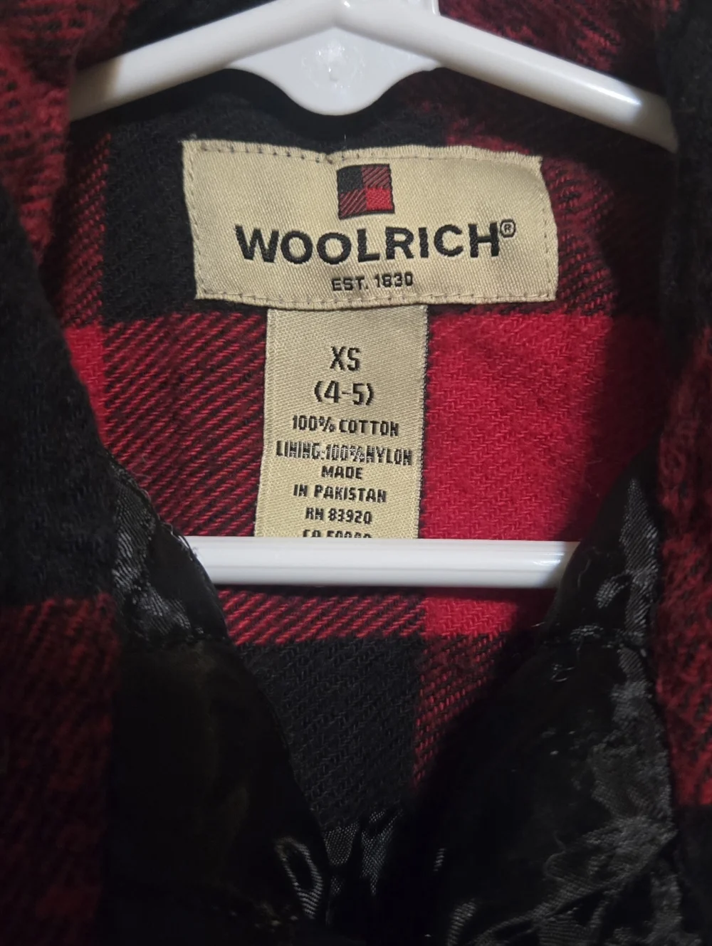 Woolrich Kids Red & Black Buffalo Plaid Button-Down Jacket